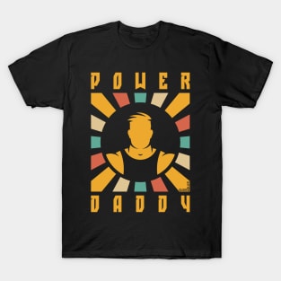 Power Daddy (Dad / Papa / Rays / 4C) T-Shirt